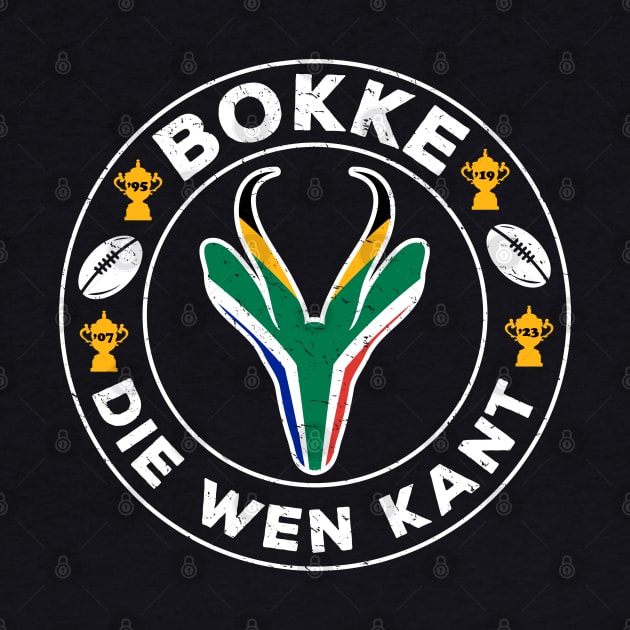 South Africa Die Wen Kant Funny Vintage T-Shirt | Springbok Head & Flag 2023 2019 2007 1995 | Nou Gaan Ons Braai | Lekker by BraaiNinja